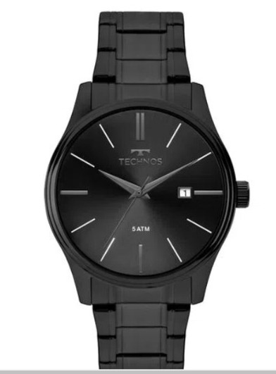 RELÓGIO TECHNOS MASCULINO GRAFITE
