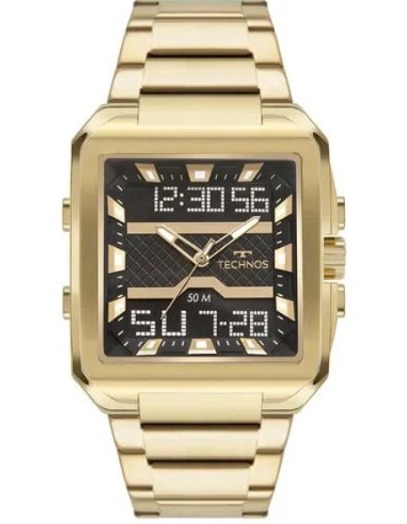 RELÓGIO TECHNOS MASCULINO TS DIGIANA DOURADO