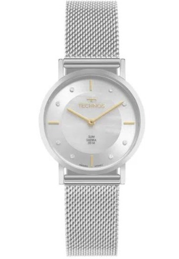 RELÓGIO TECHNOS FEMININO SLIM PRATA
