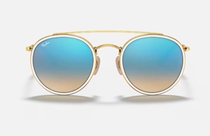 SOLAR RAY BAN ROUND DOUBLE BRIDGE